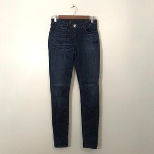 3x1 W2 Mid Rise Dark Wash Skinny Jean Size 27